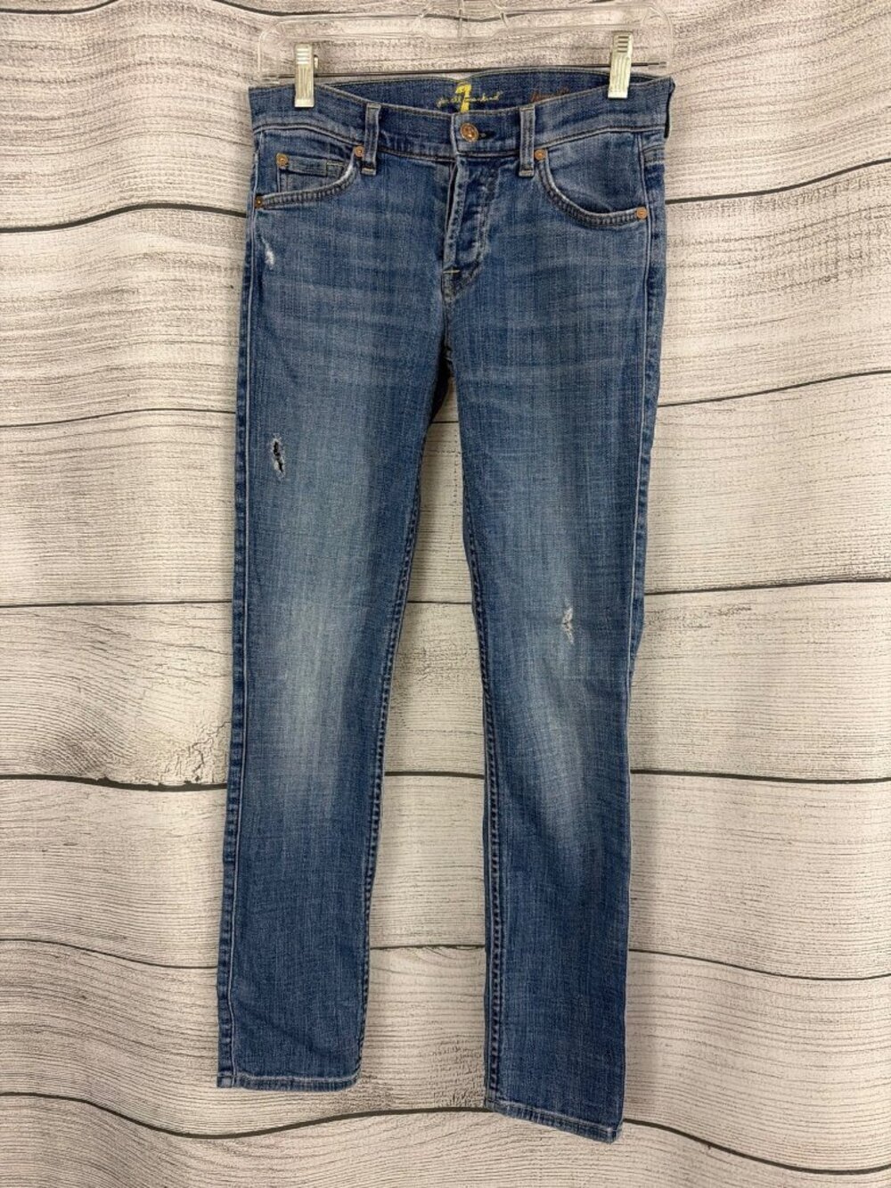 7 For All Mankind Josephina Skinny Boyfriend Size 24